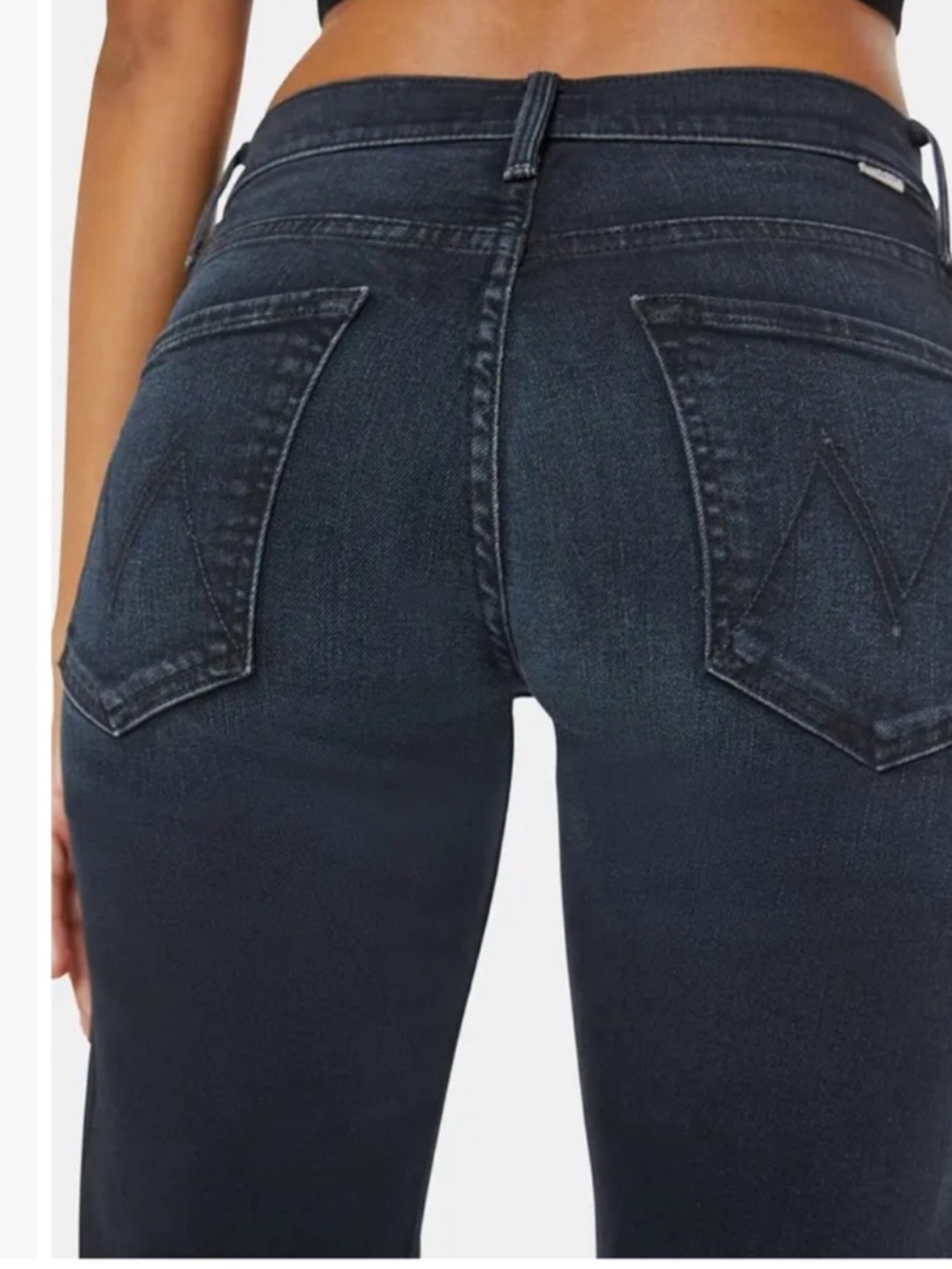 MOTHER Mid Rise Rider Ankle Straight Jeans - Picture 2 of 7